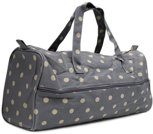 Stricktasche Charcoal Polka Dot