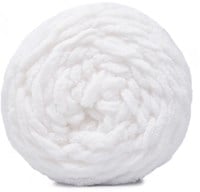 Budgetyarn Chunky Chenille 001 White-2