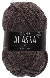 Drops Alaska Mix 050 Dunkelbraun-meliert