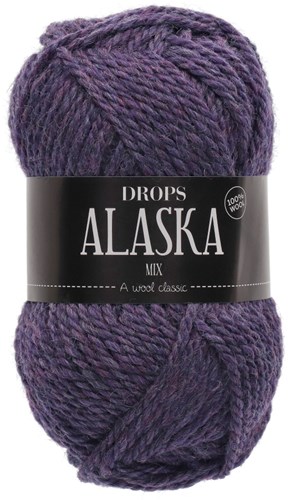 Drops Alaska Mix 054 Lila-meliert