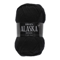 Drops Alaska Uni Colour 006 schwarz