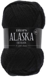 Drops Alaska Uni Colour 006 schwarz