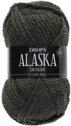 Drops Alaska Uni Colour 051 oliv meliert