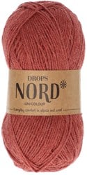 Drops Nord Uni Colour 21 Roter Ziegelstein