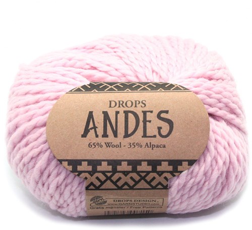 Drops Andes Uni Colour 3145 Puderrosa