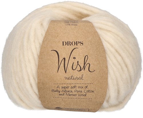 Drops Wish Naturel 01 Off white