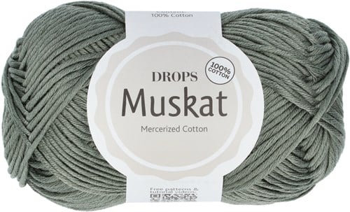 Drops Muskat Uni Colour 90 Moosgrün