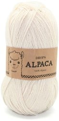 Drops Alpaca Uni Colour 0100 Natur