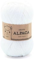 Drops Alpaca Uni Colour 1101 Weiss