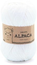Drops Alpaca Uni Colour 1101 Weiss
