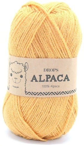 Drops Alpaca Uni Colour 2923 Senfgelb