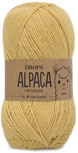 Drops Alpaca Uni Colour 9028 Lemon Pie