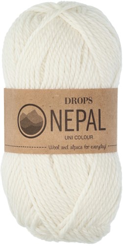 Drops Nepal Uni Colour 0100 Natur