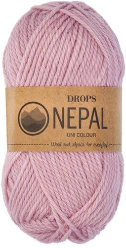 Drops Nepal Uni Colour 3112 Puderrosa