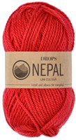 Drops Nepal Uni Colour 3620 Rot
