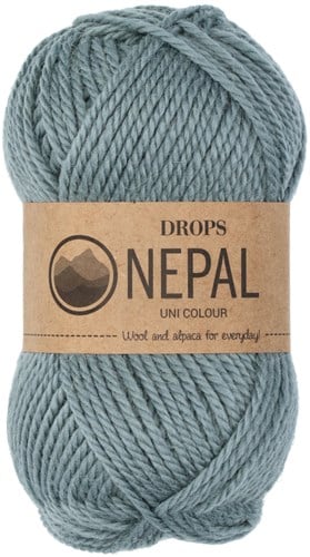 Drops Nepal Uni Colour 7139 Graugrün