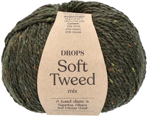 Drops Soft Tweed Mix 017 Spinattarte