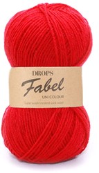 Drops Fabel Uni Colour 106 Rot