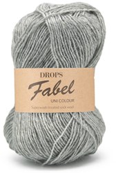 Drops Fabel Uni Colour 115 Hellgrau