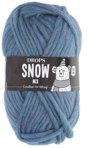 Drops Snow Mix 84 Pfauenblau