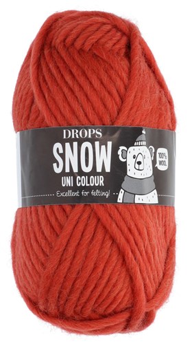 Drops Snow Uni Colour 007 Orange