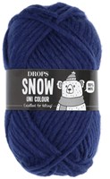 Drops Snow Uni Colour 015 Dunkelblau