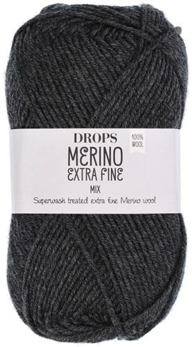 Drops Merino Extra Fine Mix 03 Dunkelgrau