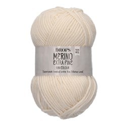 Drops Merino Extra Fine Uni Colour 01 Natur