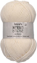 Drops Merino Extra Fine Uni Colour 01 Natur