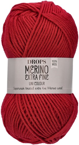 Drops Merino Extra Fine Uni Colour 11 Rot