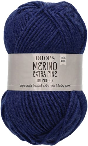 Drops Merino Extra Fine Uni Colour 20 Dunkelblau