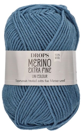 Drops Merino Extra Fine Uni Colour 23 Graublau