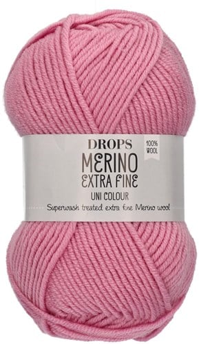 Drops Merino Extra Fine Uni Colour 25 Rosa