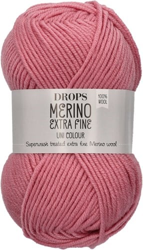 Drops Merino Extra Fine Uni Colour 33 Rosa