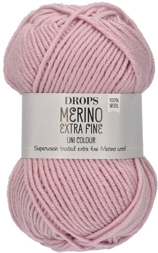 Drops Merino Extra Fine Uni Colour 40 Puder Rose