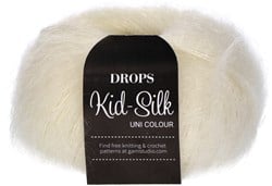 Drops Kid-Silk Uni Colour 001 Natur