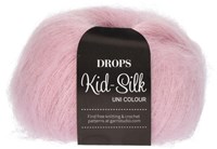 Drops Kid-Silk Uni Colour 003 Hellrosa