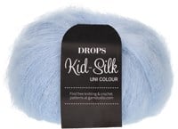 Drops Kid-Silk Uni Colour 007 Hell Himmelblau