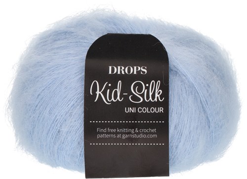 Drops Kid-Silk Uni Colour 007 Hell Himmelblau