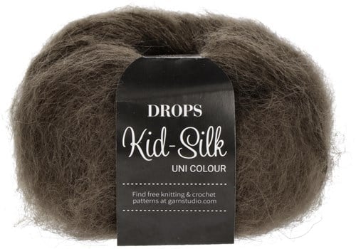 Drops Kid-Silk Uni Colour 015 Dunkelbraun