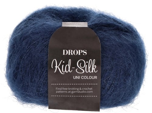 Drops Kid-Silk Uni Colour 028 Marineblau