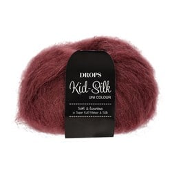 Drops Kid-Silk Uni Colour 036 Bordeaux