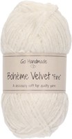 Go Handmade Bohème Velvet Fine 14 Snow White