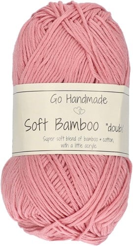 Go Handmade Soft Bamboo Double 58 Light Pink