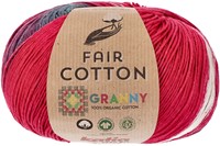 Katia Fair Cotton Granny 303 Bubble gum pink-Blue-Yellow-Green-Orange