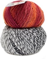 Katia Knit Ensemble 403 Off-white/Black/Red/Ochre