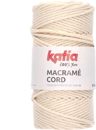 Katia Macramé Cord 100 Naturweiß