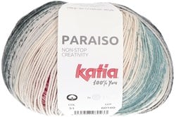 Katia Paraiso 51 Ecru-Orange-Brown-Green blue-Pearly purple