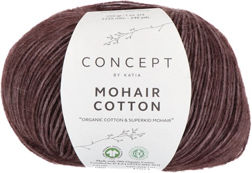 Katia Mohair Cotton 080 Berejena Oscuro