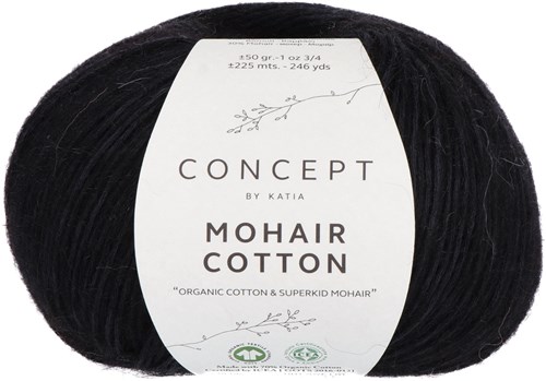 Katia Mohair Cotton 082 Negro